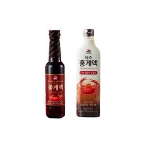 사조 프리미엄 꽃게액550ml + 홍게액 900ml