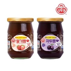 오뚜기 라이트슈가 딸기쨈 290g x 2개+라이트슈가 자두쨈 290g x 2개