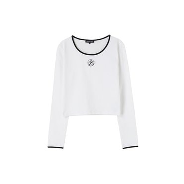 LAP 링거 자수 긴팔티셔츠 AR1CT161