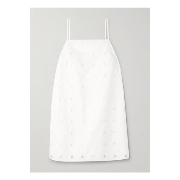 포세 페기 브로더리 앵글레즈 코튼 포플린 미니 원피스 46376663162895085