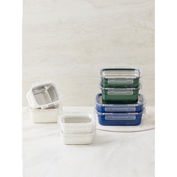 [단품] 시즌2 알레보 스테인리스 모던 컨테이너(밀폐용기)