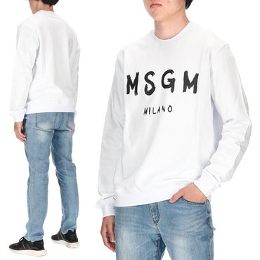 MSGM 밀라노 로고 2000MM513 200000 01 남성 맨투맨 2000MM51320000001