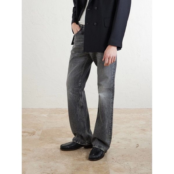 보아퍼 장식 가죽 로퍼 46376663162970013