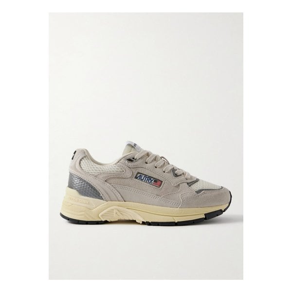 오트리 하이퍼웨이 메시 메탈릭 가죽 트리밍 스웨이드 스니커즈 그레이 46376663162925922