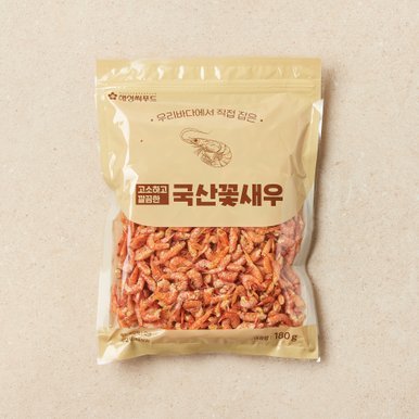 국산 꽃새우 180g