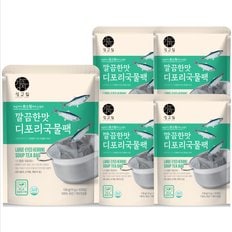 깔끔한맛 디포리 국물팩 130g 5봉 국산 다시팩