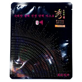 블랙 진생 탄력 마스크 33ml X 1매 / 주름개선