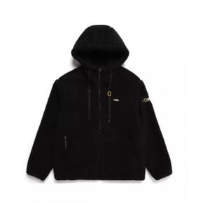 [내셔널지오그래픽] N234UFJ110-198 코스토니 FLEECE 뽀글이 후드 F-ZIP - CARBON BLACK