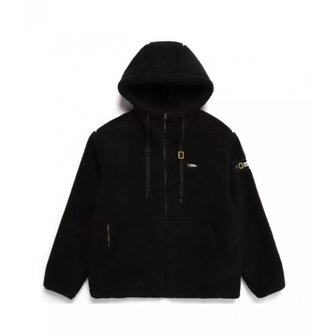  [내셔널지오그래픽] N234UFJ110-198 코스토니 FLEECE 뽀글이 후드 F-ZIP - CARBON BLACK