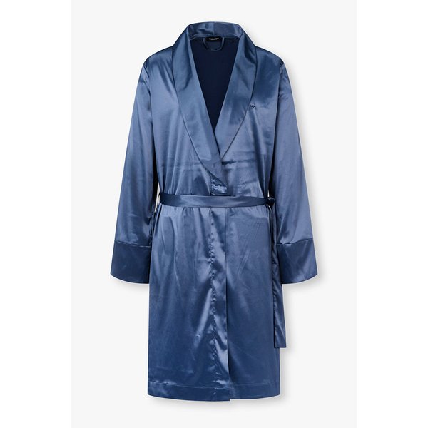 여성 글로시 숄카라 드레싱 가운 08W5341501000