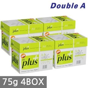 하이플러스 A4 복사용지 75g 2500매 4BOX