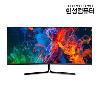 한성컴퓨터 TFG34Q10W 1500R 커브드 게이밍 리얼 100 모니터