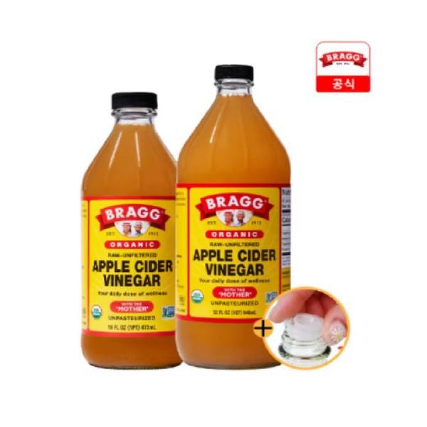 확대된 대표 브래그 사과식초 473ml 1개+946ml 1개 애플사이다비니거 애사비 bragg/J(1)