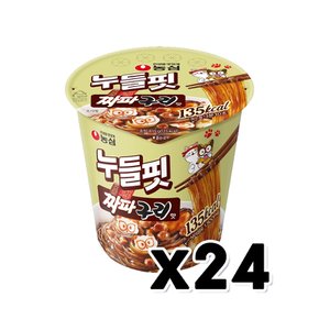 농심 누들핏 짜파구리맛 컵라면 소컵 41.5g x 24개