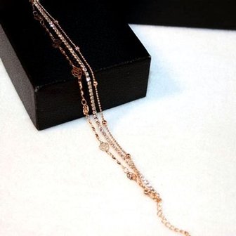  고품질 다이아 패션 팔찌 골드DG 로즈 골드dg 체인 팔찌선물 여성팔찌 예쁜팔찌 (WFJ8FWC)