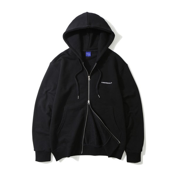 HOODIE 2WAY ZIP_UP BK