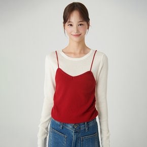 뷔스티에 패치 니트 O244T974