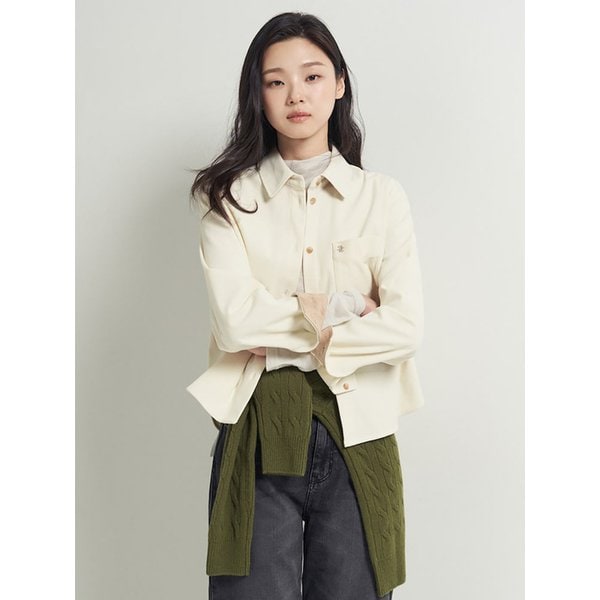 츄잉 코듀로이 아우터형 셔츠  아이보리 (BF5964C060)