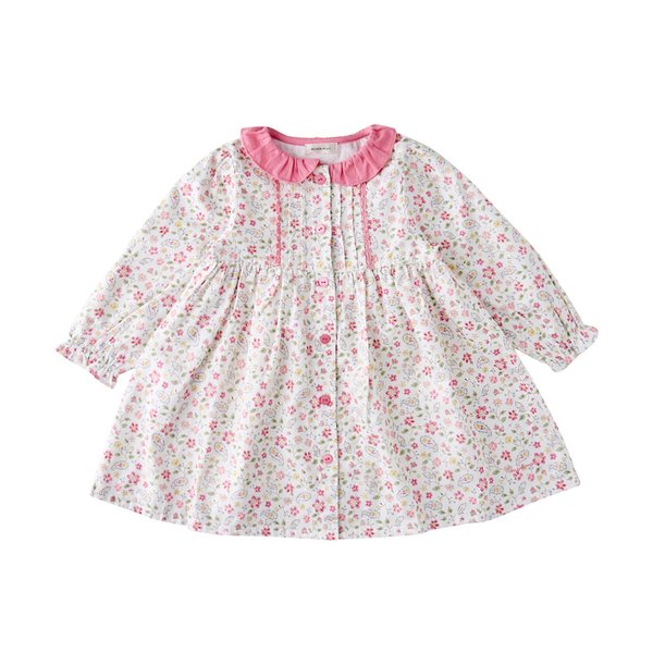 [여주점] [오프라벨 여주점] 밍크뮤 (PK) 에스닉플라워카라드레스 (35115-400-06)