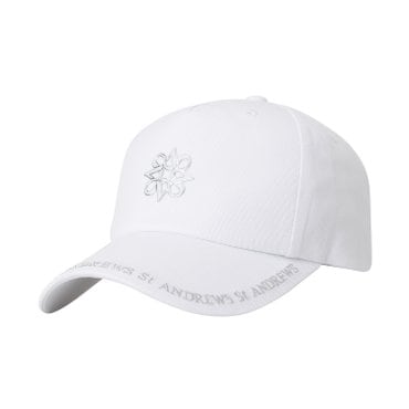세인트앤드류스 [가격인하] 공용 워딩 로고 라인 포인트 캡(831C1CPA31_WH)