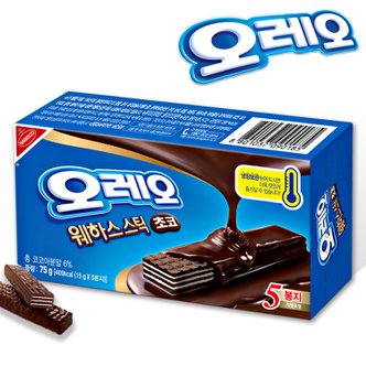 동서 오레오 웨하스스틱 초코 75g /과자