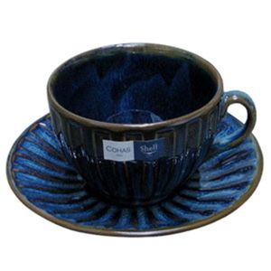 오너클랜 코하스쉘 블루 커피잔 1개 물컵 찻잔 라떼 머그컵