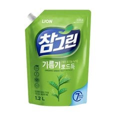 기름기 뽀드득 녹차 주방세제 1200ml 리필