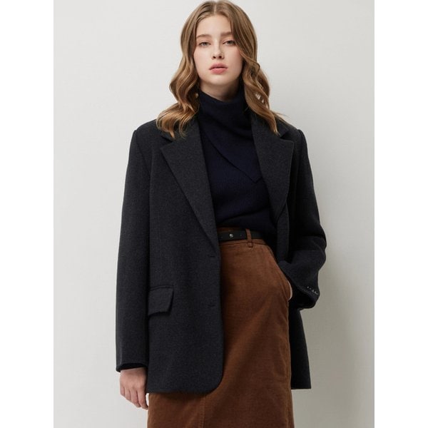 투게더 캐시미어 싱글 자켓형 코트_SACTE2561DG