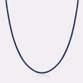 Sapphire Color Tennis Necklace GSKB102NWB400