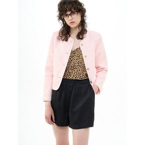 CROPPED TWEED JACKET_PINK