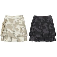 마스터바니 25F/W(421E3PC202)여성 카모 탈착포켓 큐롯스커트