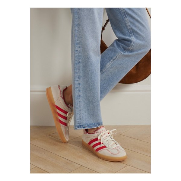 가젤 인도어 가죽 트리밍 스웨이드 스니커즈 베이지 46376663162926216