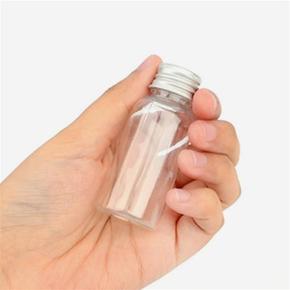 미니 투명 플라스틱 공병 뚜껑 보관 용기 원형 병 케이스 시약 보관 35ml
