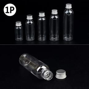 미니 투명 플라스틱 공병 뚜껑 보관 용기 원형 병 케이스 시약 보관 35ml