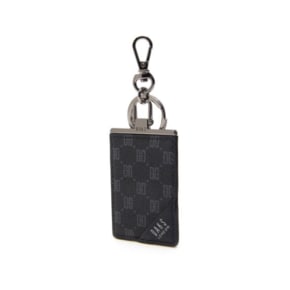 DBHO1F138BK [LOUIS PVC]블랙 가죽 DD로고 장식 키링