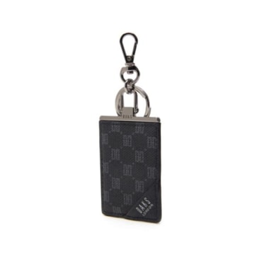 닥스 DBHO1F138BK [LOUIS PVC]블랙 가죽 DD로고 장식 키링