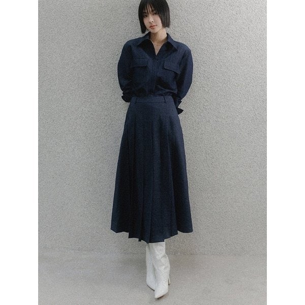 [모찌언니 PICK] 에디트 블라우스 스커트 셋업(데님)