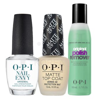 OPI [for Men] 오리지널엔비+매트탑코트+폴리쉬리무버 세트