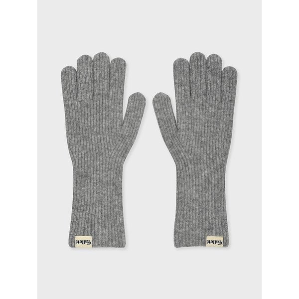 핑거홀 니트 장갑 그레이