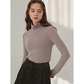 CLASSIC TURTLENECK TOP_MOCHA