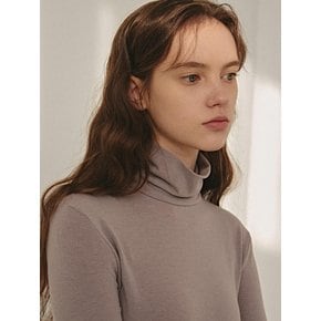 CLASSIC TURTLENECK TOP_MOCHA