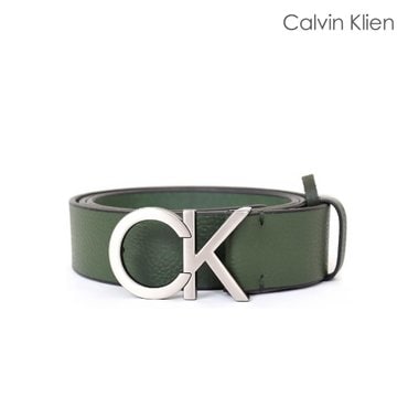 Calvin Klein ACC 캘빈클라인 로고 남성 벨트 올리브 11CK020002