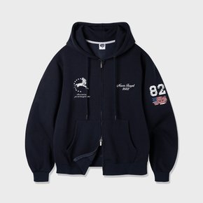 [기모] 앨빈클로 빈티지 82 그래픽 투웨이 후드 집업 AZH781 (3COLOR)