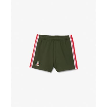 라코스테 (여성) 25SS MIF 로고 쇼츠 GF9618-55G HCF (카키)