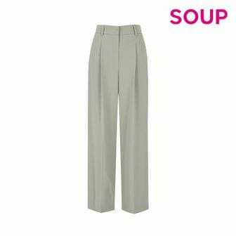 SOUP 원턱 세미 와이드 팬츠 SA8LP31SG