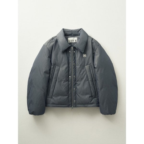 레체 투 톤 덕 다운 패딩_글리터 그레이