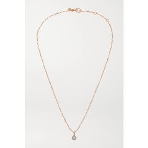 M`ama Non M`ama 18-karat Rose Gold Diamond Necklace 로즈 골드