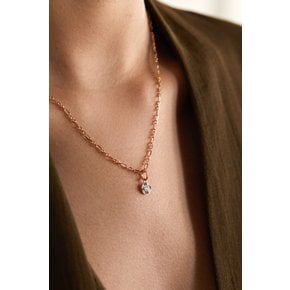M`ama Non M`ama 18-karat Rose Gold Diamond Necklace 로즈 골드