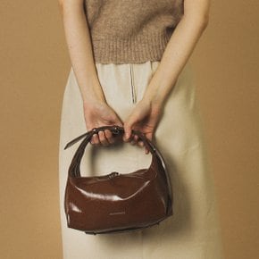 3way belted mini hobo bag _ Brown