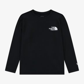 [노스페이스 키즈 공식] 키즈 서프 긴팔 티 NT7TS03S_BLK